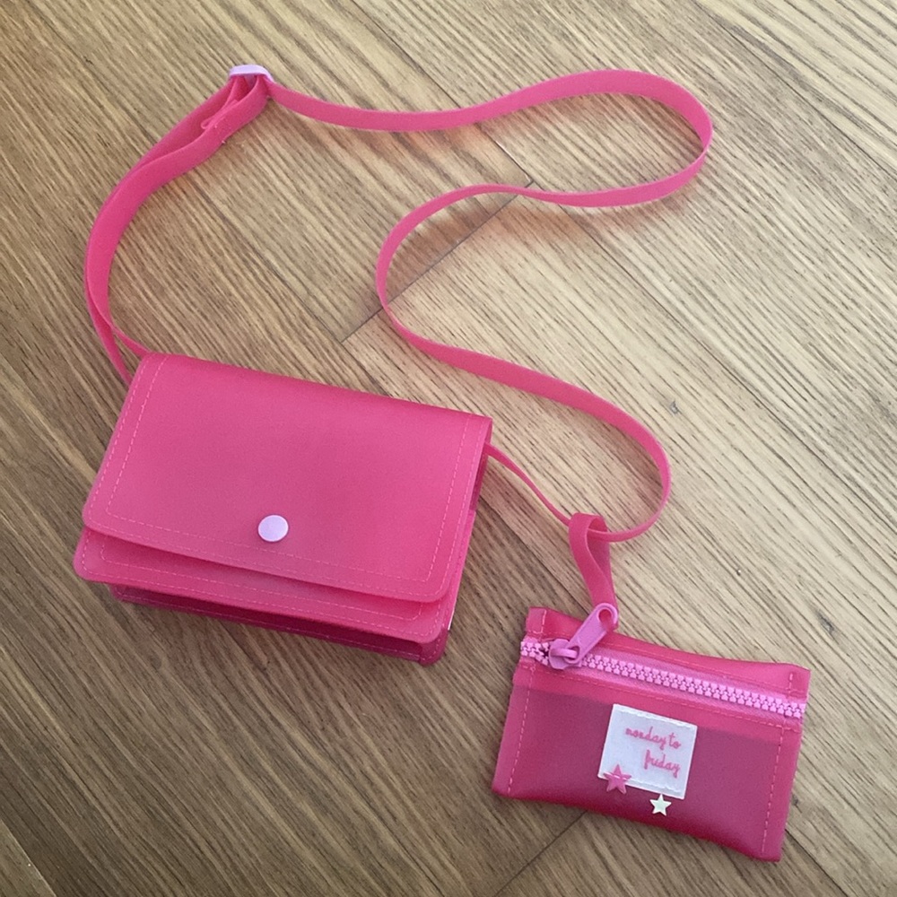 Zara Women Girl Rubberized Mini Pink Shoulder Bag